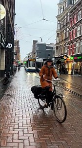 Rainy Days in Amsterdam are a Vibe 🌧️🇳🇱 #Amsterdam #Travel
