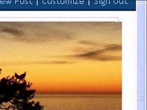 Customize your blogger template - header