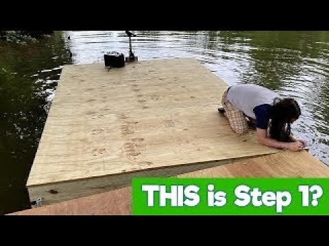 It's Time to Build! 55 Gallon Barrel Pontoon Boat