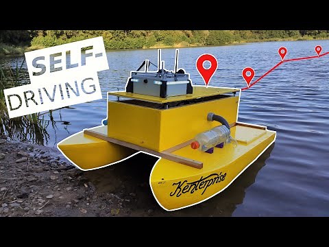 We built a Self-Driving RC Boat (ArduPilot Rover)