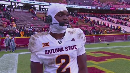 Jeff Sims had to hit the Victor Cruz salsa to end the interview with the guys after a sensational day against Iowa State 💃 | TNT Sports US