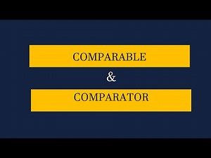 Comparable Vs Comparator in Java