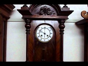 職人による洗練されたデザイン 19世紀末 ドイツ・アンティーク掛け時計