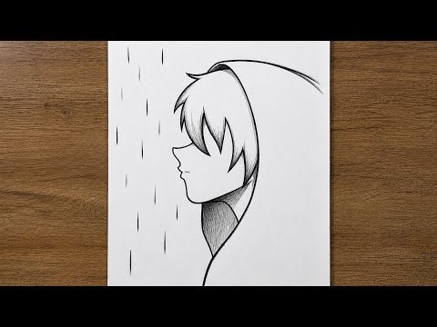 Anime Boy Drawing Tutorial for Beginners | Hoodie Sketch