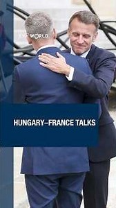 Hungary’s PM Péter #Magyar meets #Macron in #Paris