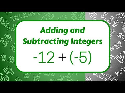 Adding and Subtracting Integers