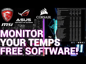 How to Monitor CPU and GPU Temperatures! YOU NEED TO DO THIS WHEN YOU BUILD A PC! 🌡🌡🔥🔥