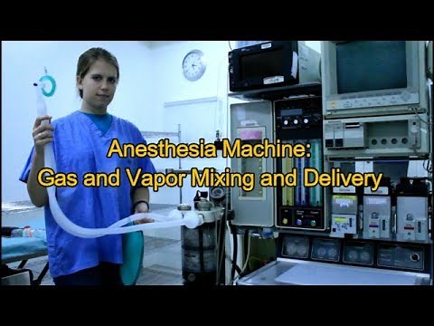 Anesthesia gas delivery and mixing