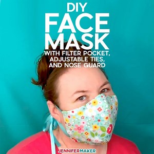 DIY Face Mask Patterns - Filter Pocket & Adjustable Ties!