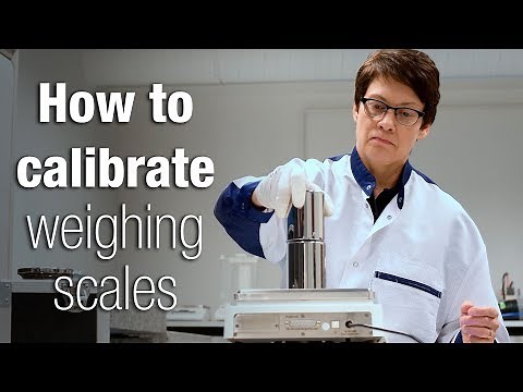How to calibrate weighing scales