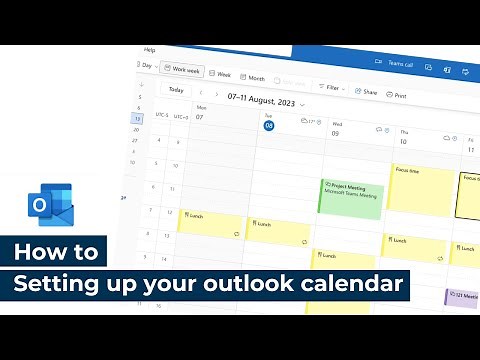 How to | Microsoft Outlook | Setting up your outlook calendar