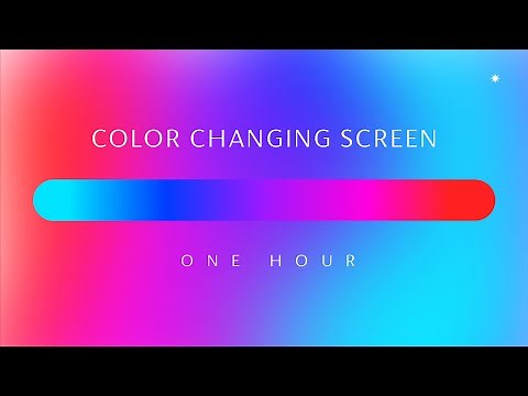 LED LIGHTS ✼ Smooth Color Changing Screen ~ With Lofi Hip Hop Music ~ ONE HOUR