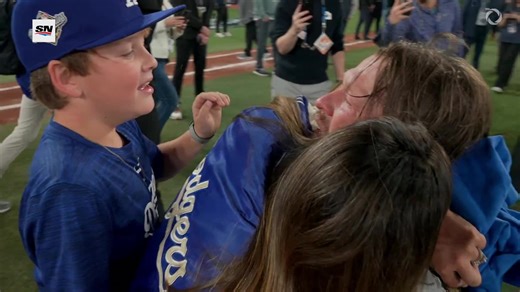 Clayton Kershaw was brought to tears while embracing his family after the Dodgers won the 2025 World Series. The 🐐 has wrapped up a legendary career. | Dodgers Nation