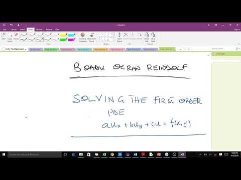 Solving the general first order PDE by the method of characteristics part 1