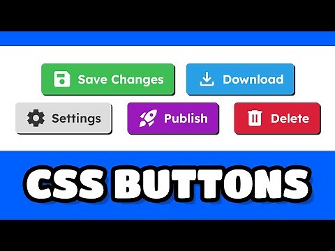 How to Create Modern Icon Buttons with HTML & CSS For Your Website