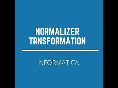 Normalizer Transformation in Informatica
