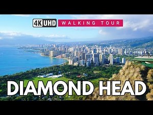 DIAMOND HEAD 🌋 HAWAII TREKKING - WALKING TOUR | HONOLULU, USA 🇺🇸 | 4K 60FPS ULTRA HD