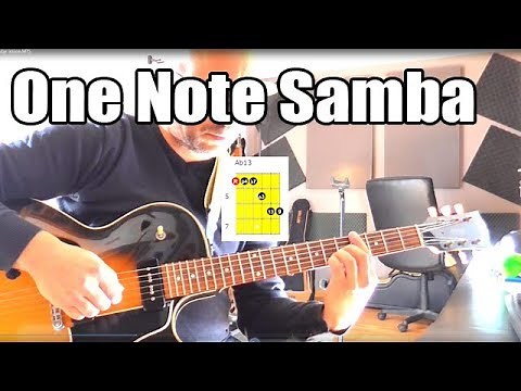 One Note Samba (A.C Jobim) - Guitar Arrangement With Chord Diagrams