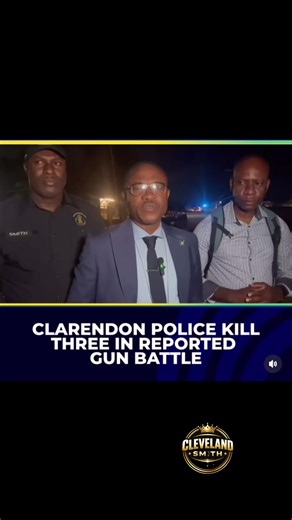 Three men are dead and another in hospital with bullet wounds after a reported gunbattle with Police on Comfort Road in Clarendon on Friday night. Assistant Commissioner of Police in Charge of area 3, Christopher Phillips, says police signaled the men to stop and they they came out opening fire at the police team. Police returned fire and the three men were later pronounced dead at hospital. The 4th man, said to be the driver, later turned up with a bullet wound to his hand.#viral #jamaicantikto