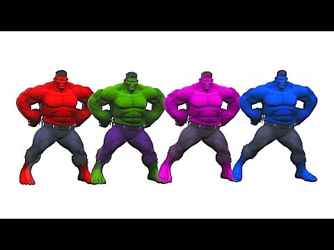 Learn Colors With Five HULK DANCING LEARN COLORS for KID