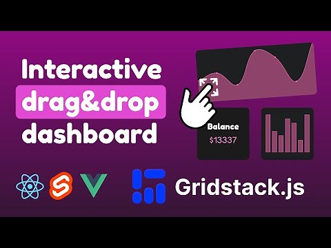 Drag&drop dashboard in JavaScript (Gridstack.js)