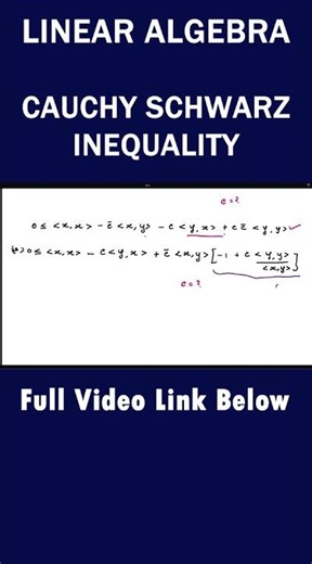MA25C02 | MA3355 | Inner Product Spaces Linear Algebra in Tamil | Cauchy-Schwarz inequality in Tamil