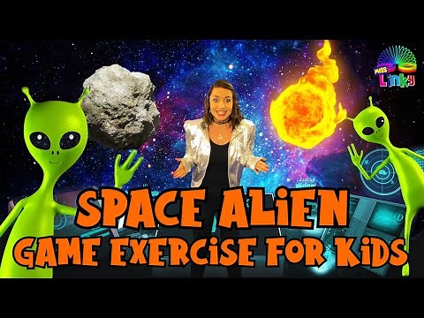 Space Alien Game Exercise for Kids | Learn about the Solar System | Indoor Workout for Children
