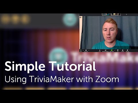 Zoom Tutorial - How to Play Trivia Games with TriviaMaker in a meeting with screen sharing