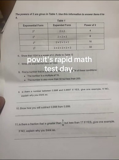 Mastering Rapid Math Tests