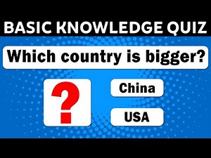 21 Trivia Questions - You should be able to answer all these questions (Basic Knowledge Quiz)