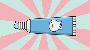Download Animated toothpaste icon with a rotating background for free