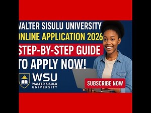 Walter Sisulu University (WSU) Online Application 2026 | How to Apply