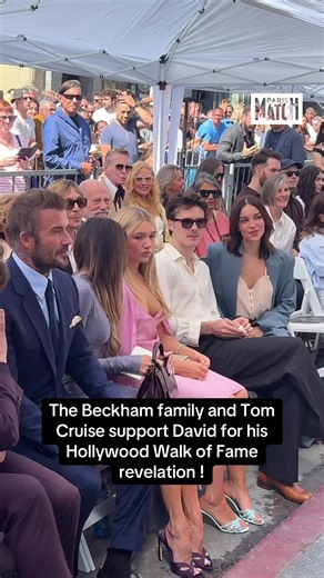 David Beckham Hollywood Walk of Fame: Beckham Family & Tom Cruise Support