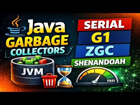 Java Garbage Collectors Explained | Serial, Parallel, G1, ZGC & Shenandoah
