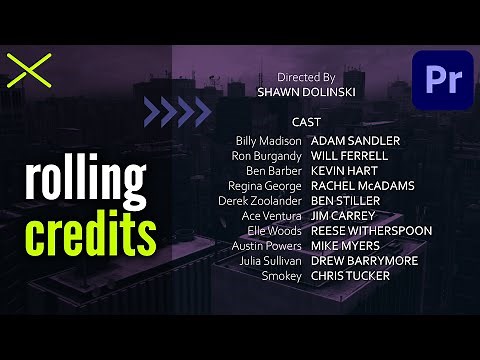 Create ROLLING CREDITS in Premiere Pro CC | EASY Tutorial