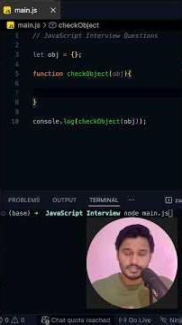 Empty object check in JavaScript? 🤯 | JavaScript Interview Questions