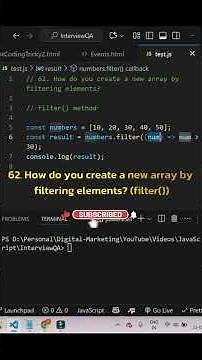How to Filter Array Elements in JavaScript | Learn filter() Method with Easy Examples!