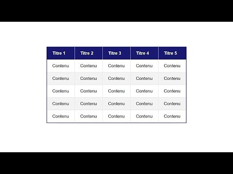 Create a styled table in HTML / CSS