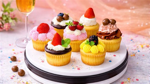How to make colorful bakery style cupcakes
