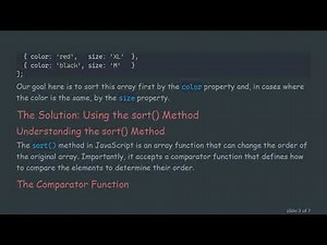 Sorting an Array of Objects in JavaScript