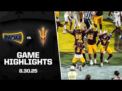 Northern Arizona vs. #11 Arizona State Game Highlights | 2025 Big 12 Football