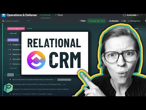 Build a ClickUp CRM | Relationships & Rollups Use Case Tutorial