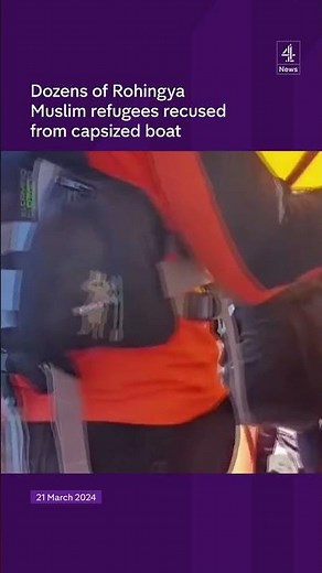 69 refugees rescued from capsized boat