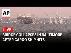 Baltimore bridge collapse LIVE: Francis Scott Key Bridge hit by cargo ship in Maryland