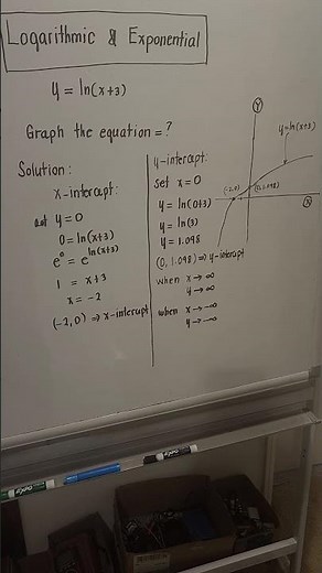 Logarithmic & Exponential Graph ‪@ProfDavidJDelosReyes‬ #logarithmic #exponential