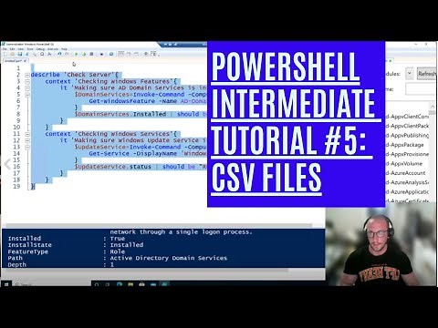 PowerShell Intermediate Tutorial 5 : CSV Files [Intermediate]