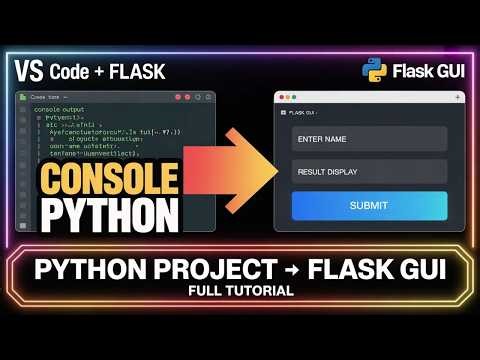 Python Console Project to Flask GUI Web App | Complete Beginner Tutorial