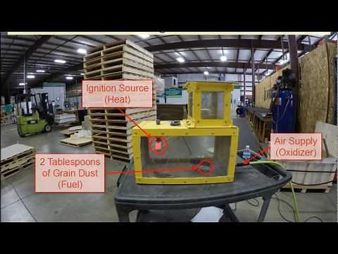 Grain Dust Explosion Demonstration