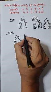 Huffman Coding using Huffman Algorithm | Example of Huffman Algorithm #yshorts #dsa #shorts