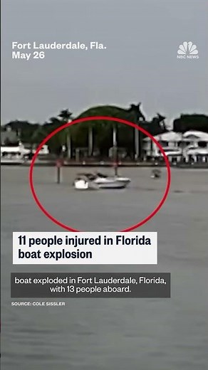 11 people injured in Florida boat explosion